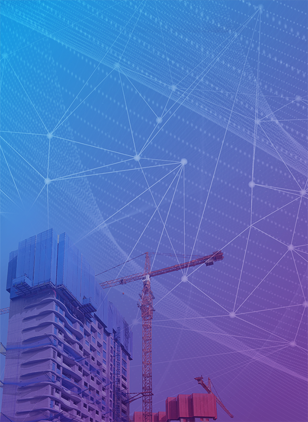 건설현장이 보이는 배경